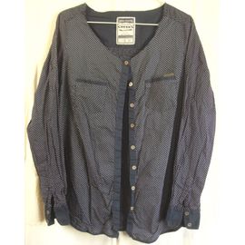 Chemisier Bleu À Petits Pois Blancs - Creeks - Taille 42 (Petit)