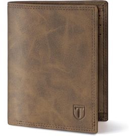 Portefeuille Homme, Porte Monnaie En Cuir Avec Blocage Rfid, 11 Porte Carte Crédit,Portefeuille Pour Homme Avec Poche À Monnaie (Marron)[X03]
