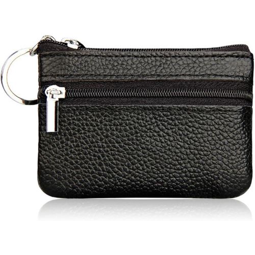 Porte-Monnaie Homme¿Petit Porte Monnaie Homme¿ Porte Monnaie, Porte Monnaie En Cuir De Vachette Avec Fermeture À Glissière Avec Porte Clés Porte Monnaie Organisateur De Poche Pour Hommes[X1702]
