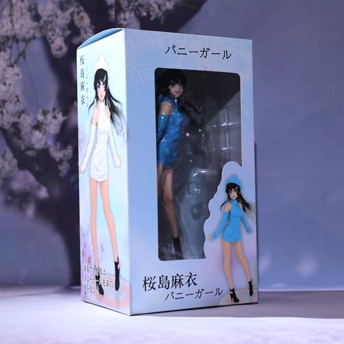 Bunny Girl Senpai Anime Figure Sakurajima Mai Robe En Tricot Modèle De Figurine D'action Rascal Does Not Replof 22cm