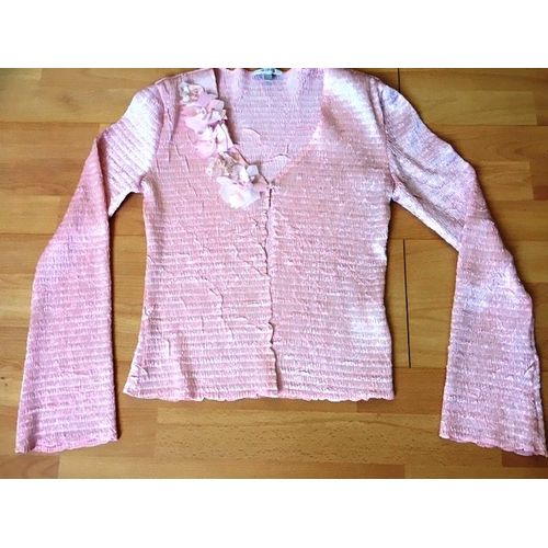 Gilet Rose Effet "Gauffré" - 1.2.3.
