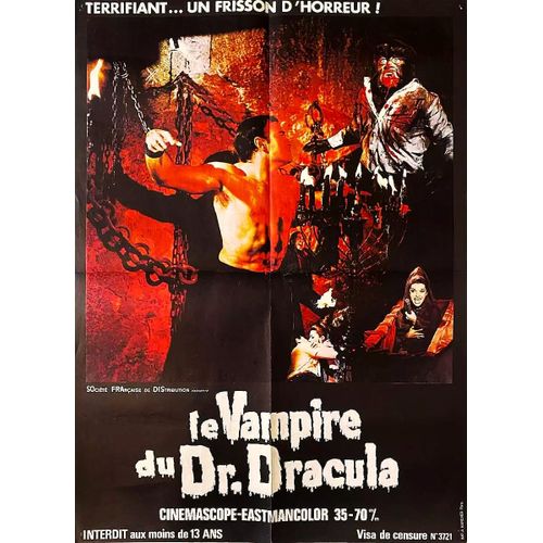 *** Le Vampire Du Dr. Dracula De Paul Naschy - 1968 - Affiche De Cinema Originale - 60 X 80 - Très Bon Etat ***