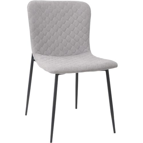 Chaise Moderne Pour Salon, Salle À Manger Ou Chambre À Coucher | 58 X 46,5 X 81 Cm - Gris Clair | Minimaliste | Confort Et Style Maximum