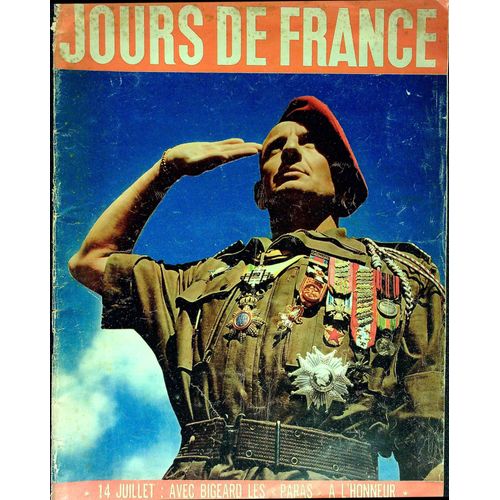Jours De France N° 87 - 14 Juillet 1956. 14 Juillet : Avec Bigeard Les "Paras" À L'honneur.