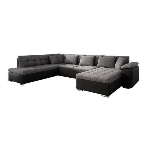 Canapé D'angle Comfivo 114, Gris, Fonction De Couchage, 348x205x76cm