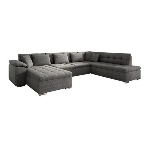 Canapé D'angle Comfivo 114, Gris, Fonction De Couchage, 348x205x76cm