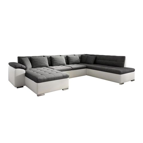 Canapé D'angle Comfivo 114, Gris, Fonction De Couchage, 348x205x76cm
