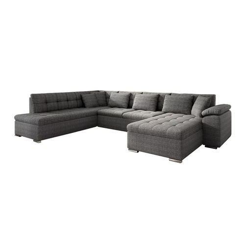 Canapé D'angle Comfivo 114, Gris, Fonction De Couchage, 348x205x76cm
