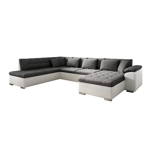 Canapé D'angle Comfivo 114, Gris, Fonction De Couchage, 348x205x76cm