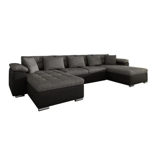 Canapé D'angle Comfivo 111, Gris, Fonction De Couchage, 375x155x76cm