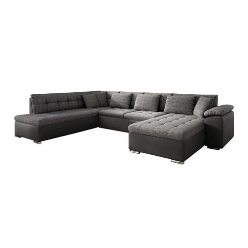 Canapé D'angle Comfivo 128, Gris, Fonction De Couchage, 348x205x76cm