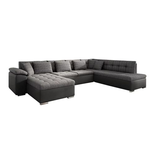 Canapé D'angle Comfivo 128, Gris, Fonction De Couchage, 348x205x76cm