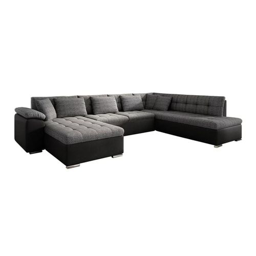 Canapé D'angle Comfivo 128, Gris, Fonction De Couchage, 348x205x76cm