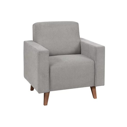 Fauteuil Delbene 102, Gris, Tapisserie, 80x75x75cm