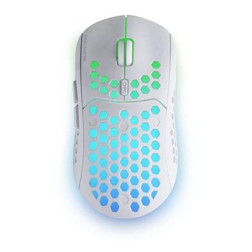 MARS GAMING MMW3 - Souris - pour droitiers - optique - 6 boutons - sans fil - 2.4 GHz - récepteur sans fil USB - blanc