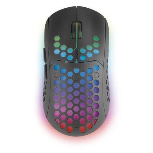 MARS GAMING MMW3 - Souris - pour droitiers - optique - 6 boutons - sans fil - 2.4 GHz - récepteur sans fil USB - noir