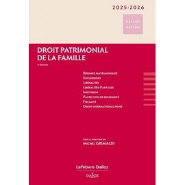 Droit Patrimonial De La Famille