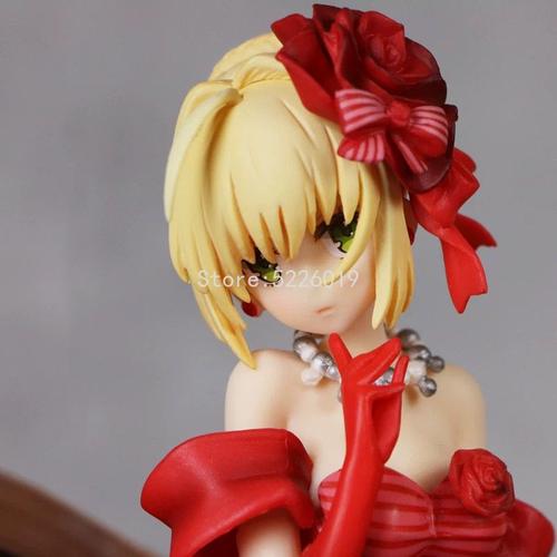 Fate Stay Night Saber Nero Clwaist Us Sexy Anime Figure Extra Red Fur S Saber Caster Augustus Germanicus Action Figure Toys 17cm