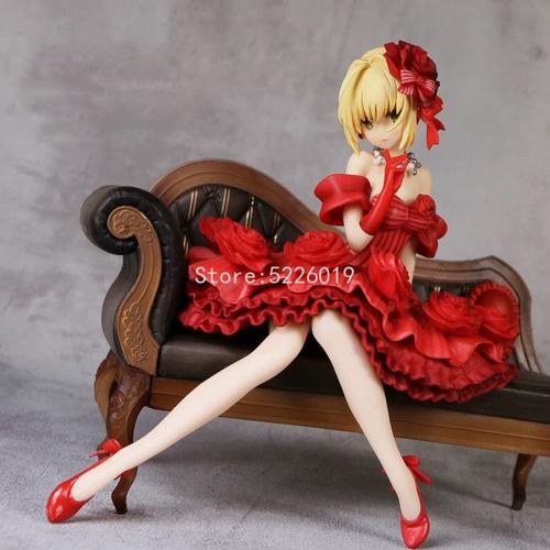 Fate Stay Night Saber Nero Clwaist Us Sexy Anime Figure Extra Red Fur S Saber Caster Augustus Germanicus Action Figure Toys 17cm
