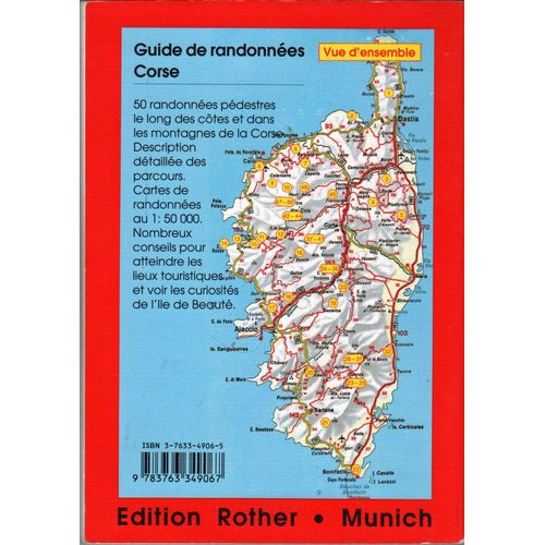 Guide De Randonnées: Rother: Corse