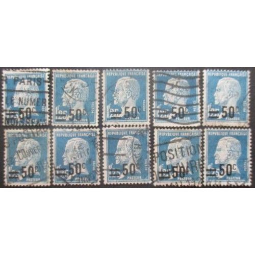 France N°222 X 10 Oblitéré