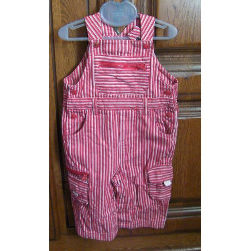 Salopette Rouge - Taille 12 Mois