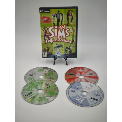 Jeu Pc Les Sims Triple Deluxe En Boite, Sans Notices