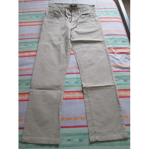 Pantalon Jean Beige Liberto Homme Taille 40
