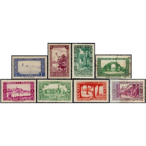 Algérie, Département Français 1926 / 27, Sites Et Paysages, Timbres Yvert 101 102 103 104 105 106107 Et 108, Neufs** Luxe, Neufs* Et Oblitérés Cachets Ronds.