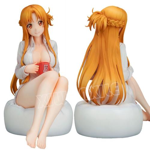 Sword Art Online Sexy Anime Figure Asuna Yuuki Shirt Ver 16cm Figurine D'action Titania Pour Adulte Modèle De Jouet Beurre