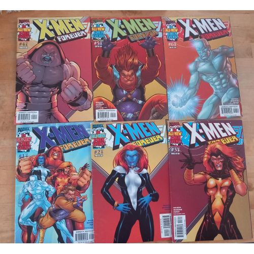 X-Men Forever - Lot De 6 Comics En Anglais - Sérié Complète Marvel