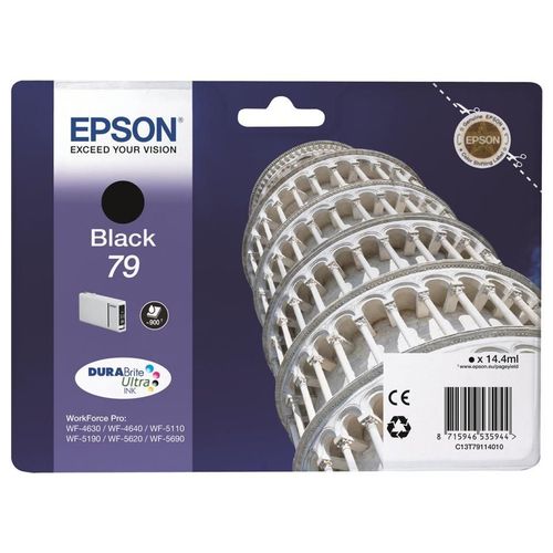 Epson 79 - 14.4 ml - noir - original - cartouche d'encre - pour WorkForce Pro WF-4630DWF, WF-4640DTWF, WF-5110DW, WF-5190DW, WF-5620DWF, WF-5690DWF
