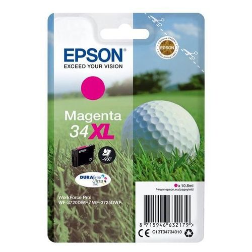 Epson 34XL - XL - magenta - original - emballage coque avec alarme radioélectrique/ acoustique - cartouche d'encre - pour WorkForce Pro WF-3720DWF, WF-3725DWF