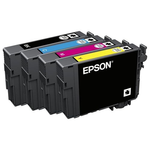 Epson 502 Multipack - Pack de 4 - 14.5 ml - noir, jaune, cyan, magenta - original - emballage coque avec alarme radioélectrique/ acoustique - cartouche d'encre - pour Expression Home XP-5100...