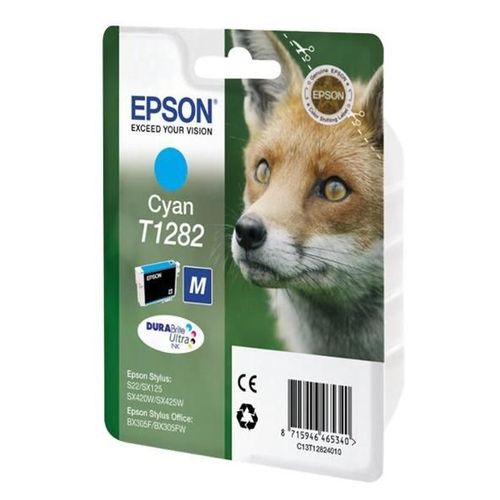 Epson T1282 - 3.5 ml - cyan - original - emballage coque avec alarme radioélectrique/ acoustique - cartouche d'encre (alternative pour : Epson T1282) - pour Stylus S22, SX230, SX235, SX420...