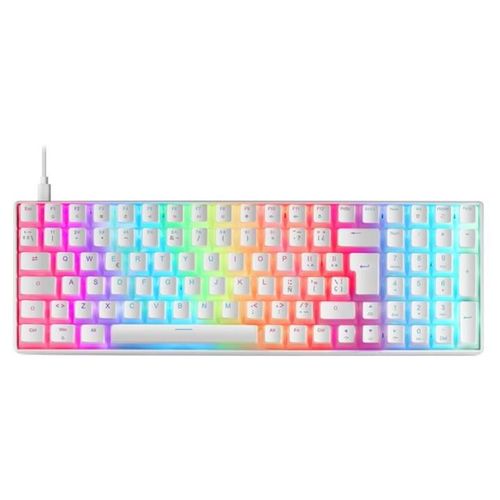 MARS GAMING MKULTRA - Clavier - 96% - compact - backlit - USB - QWERTY - English/Spanish - commutateur : interrupteur rouge - blanc