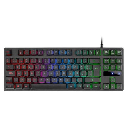 MARS GAMING MK02 - Clavier - compact TKL - backlit - USB - QWERTY - Espagnol - commutateur : H-Mech - noir