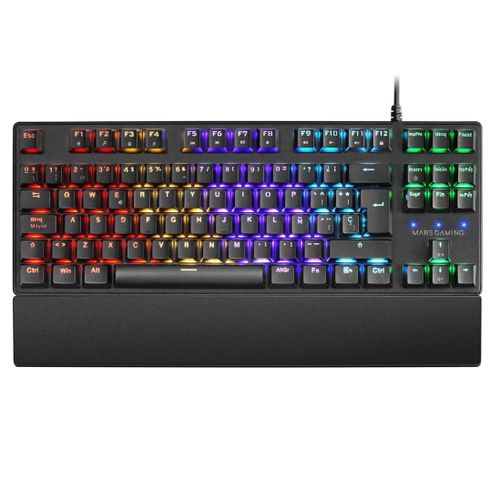 Mars Gaming Mkxtkl - Clavier - Tkl - Backlit - Usb - Qwerty - Espagnol - Commutateur : Interrupteur Rouge - Noir