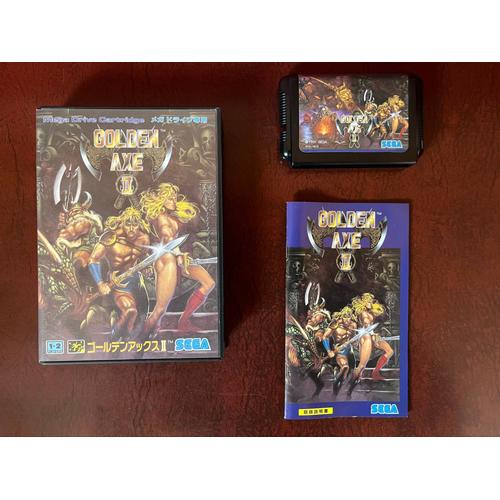 Golden Axe 2 Mega Drive Japan 1991 Jeu Boîte Complet Très Bon État.