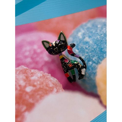 Broche, Chat, Multicolore