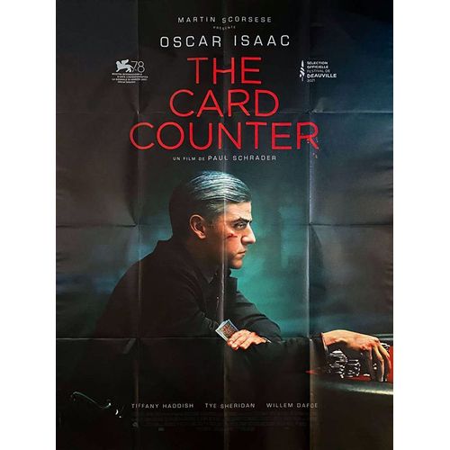 The Card Counter - Véritable Affiche De Cinéma Pliée - Format 120x160 Cm - De Paul Schrader Avec Oscar Isaac, Tiffany Haddish, Willem Dafoe - 2021