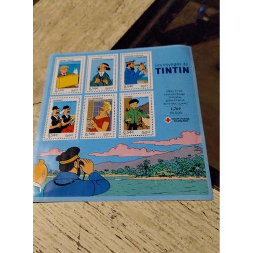 Planche Timbres Tintin Neuf