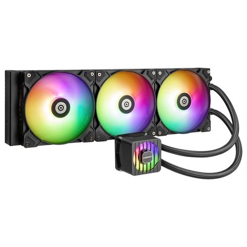 Enermax LIQMAXFLO ELC-LMF360T-ARGB - Système de refroidissement liquide de processeur - radiateur de 38 mm d'épaisseur - Taille de radiateur : 360 mm - (pour : LGA1851, LGA1700, LGA1200, LGA115x...