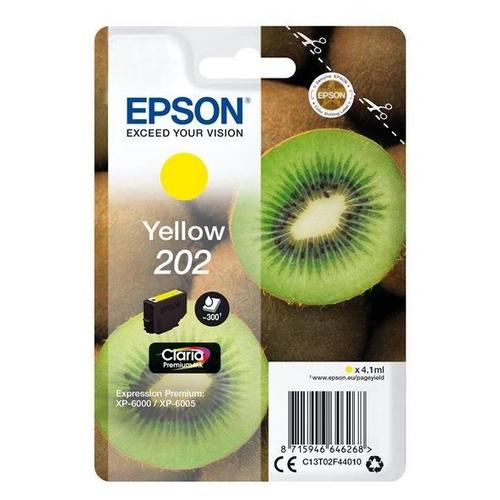 Epson 202 - 4.1 ml - jaune - original - emballage coque avec alarme radioélectrique - cartouche d'encre - pour Expression Premium XP-6000, XP-6005