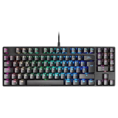 Mars Gaming Mkrevo Pro - Clavier - Tkl - Backlit - Usb - Qwerty - Espagnol - Commutateur : Interrupteur Bleu - Noir