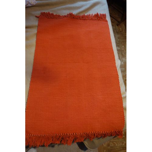 Chemin De Table Rectangulaire Rouge Épais