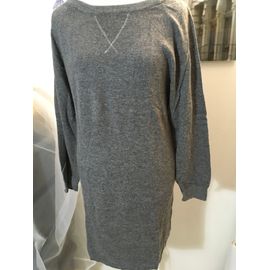 Robe Pull Dorotennis Gris Foncé Et Lurex Taille 40