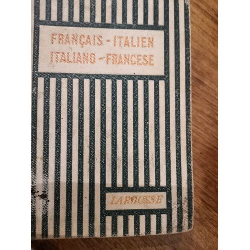 Dictionnaire Francais-Italien / Italiano-Francese 1930
