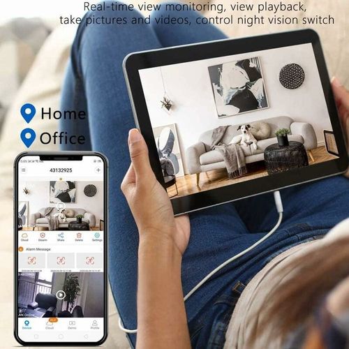 Mini caméra Espion, HD 1080P Caméra de Surveillance sans Fil Mini Camera sur Batteries Nanny Caméra Sport avec Detecteur de Mouvement, Exterieur/Interieur Caméra avec Enregistrement
