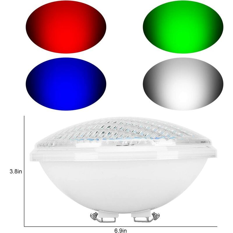 Projecteur De Piscine Rgbw 40w Par56, Lumire De Piscine Led... - 3